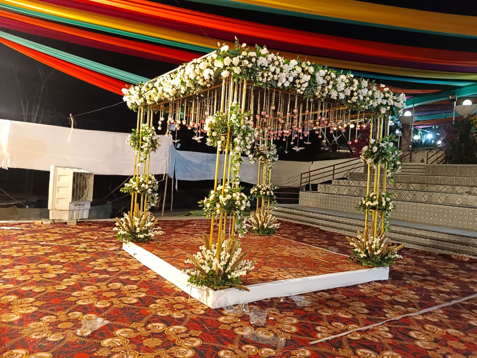 Night floral mandap