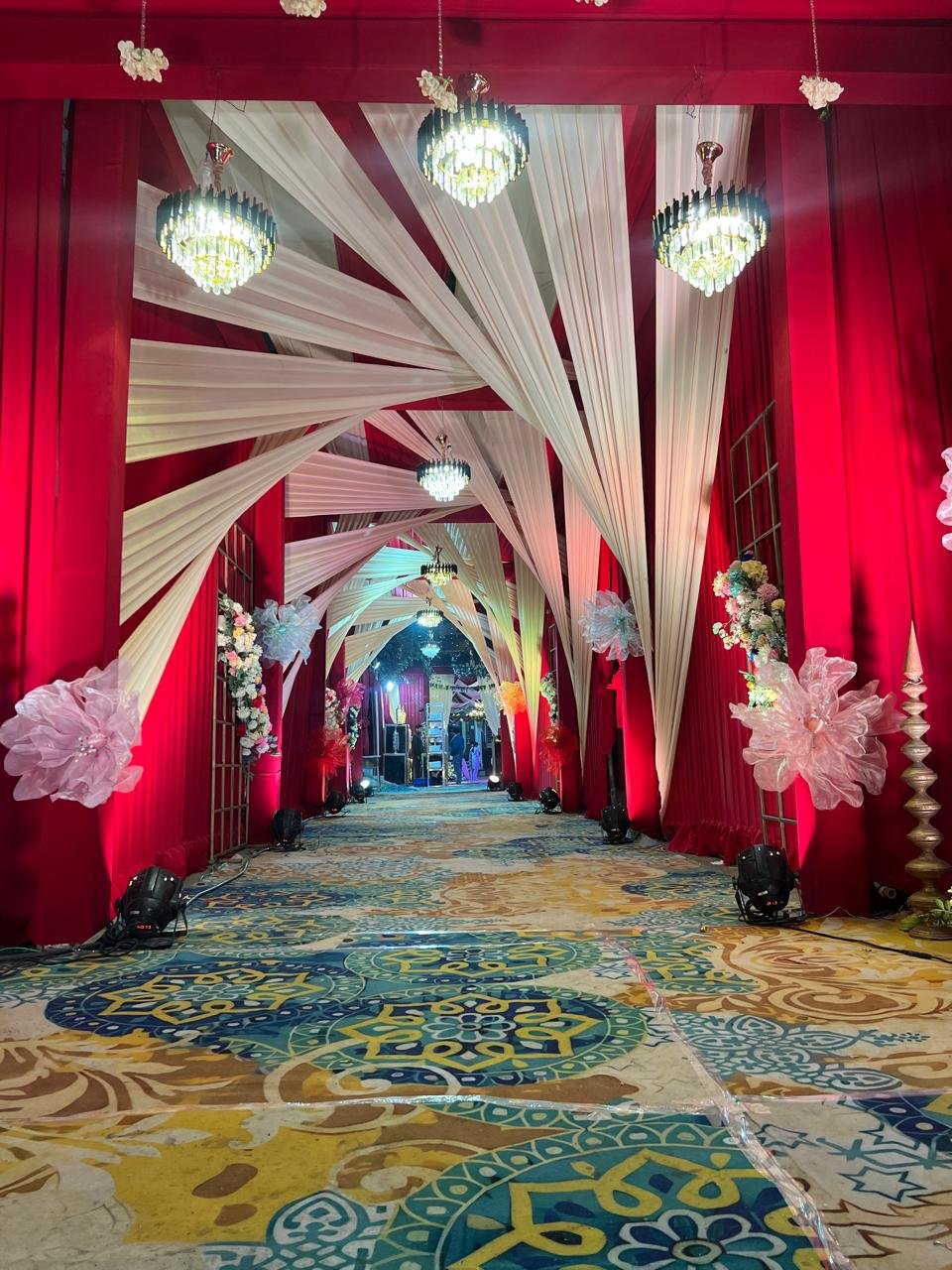 Grand event venue entrance